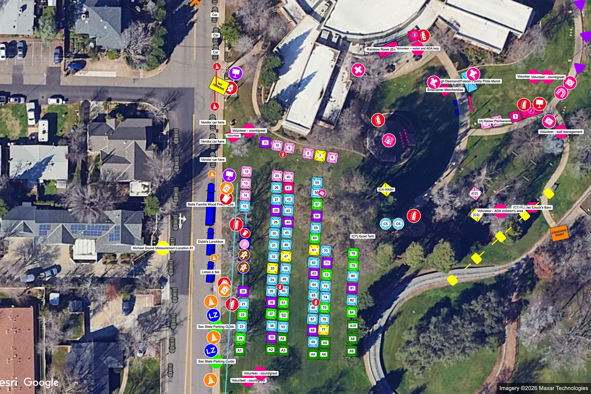 Folsom Family Pride Festival Site Plan
